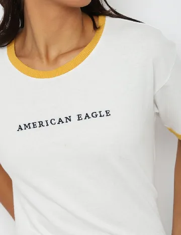 Tricou American Eagle, alb