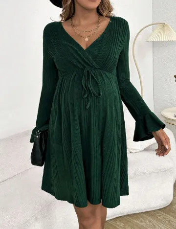 Rochie scurta SHEIN Maternity, verde Verde