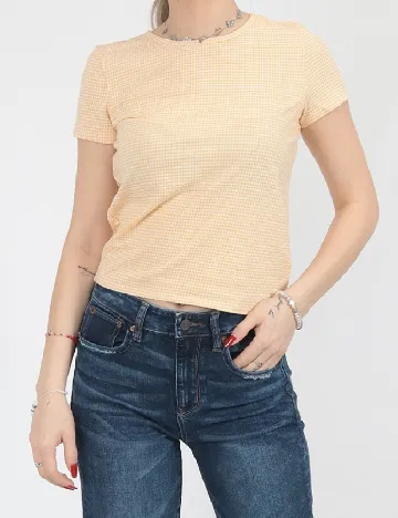 Tricou American Eagle, galben Galben