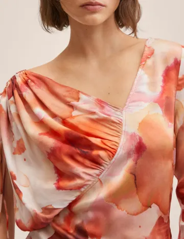 Rochie lunga Mango, mix culori