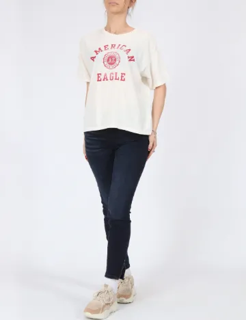 Tricou American Eagle, ecru