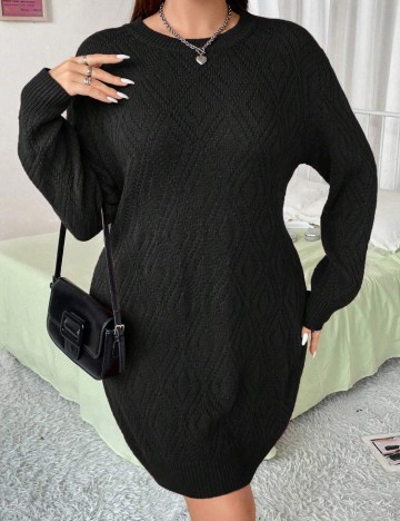 Rochie scurta SHEIN CURVE, negru