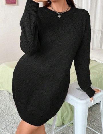 Rochie scurta SHEIN CURVE, negru