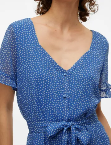 Rochie scurta Vero Moda Curve, albastru