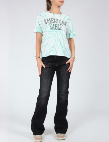 Tricou Oversize American Eagle, turcoaz