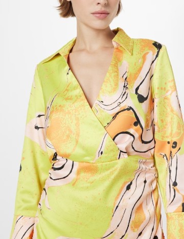 Rochie scurta Something New, galben