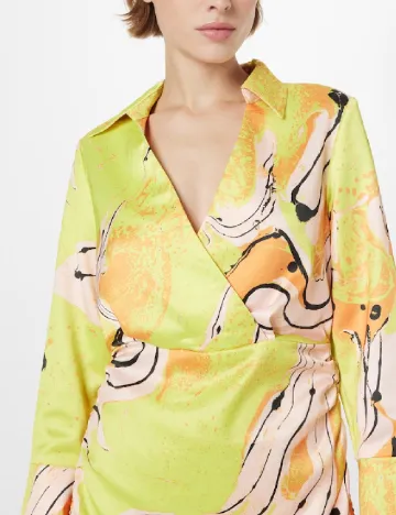 Rochie scurta Something New, galben