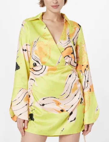 Rochie scurta Something New, galben