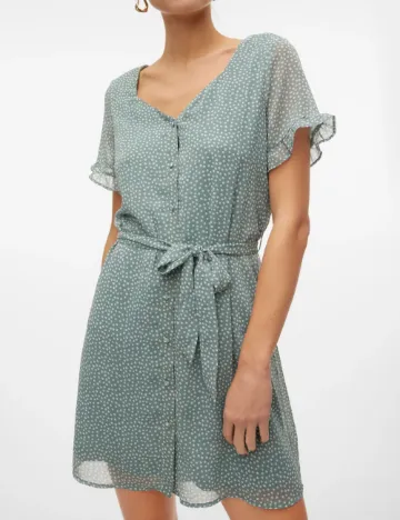 Rochie scurta Vero Moda Curve, verde