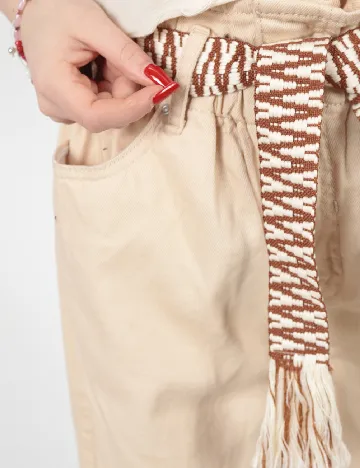 Pantaloni River Island, crem