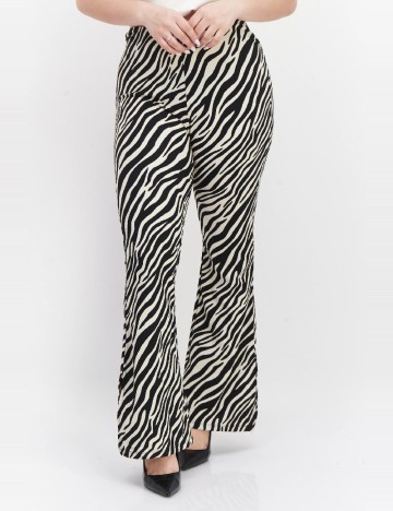 Pantaloni River Island, alb-negru