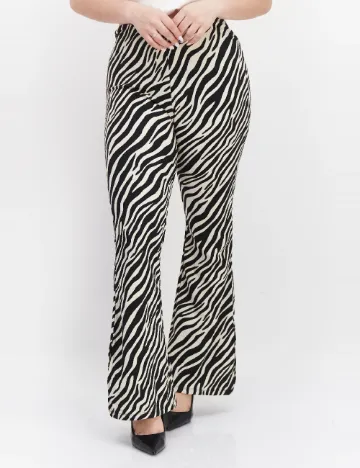 Pantaloni River Island, alb-negru