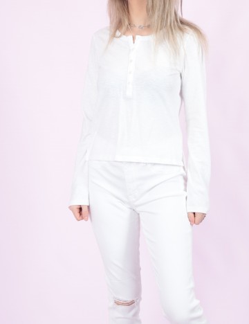 Bluza Aerie, alb