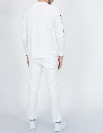Pantaloni American Eagle, alb