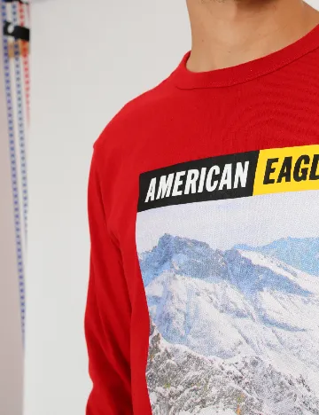 Bluza American Eagle, rosu