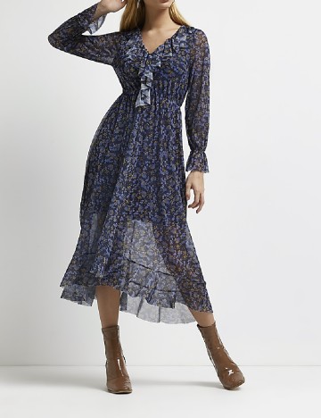 Rochie medie River Island, bleumarin