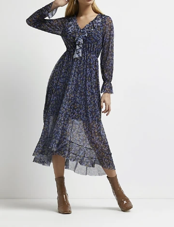 Rochie medie River Island, bleumarin