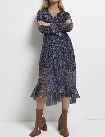 Rochie medie River Island, bleumarin