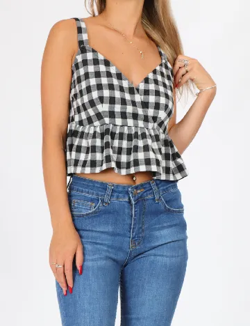 Top River Island, alb-negru