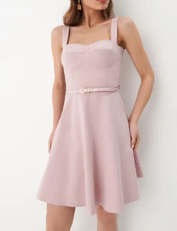Rochie scurta Mohito, roz pudra