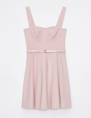 Rochie scurta Mohito, roz pudra