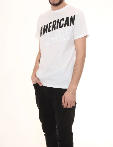 Tricou American Eagle, alb