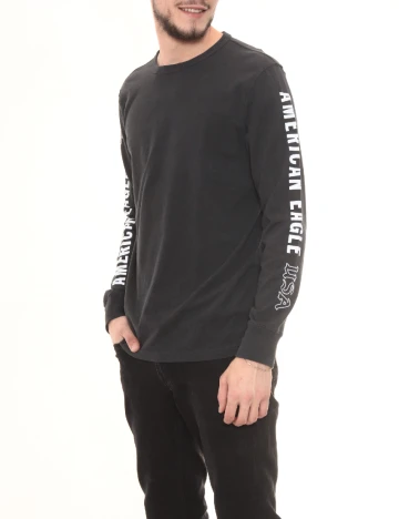 Bluza American Eagle, gri inchis