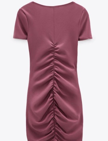 Rochie Zara, roz pudra inchis