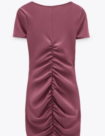 Rochie Zara, roz pudra inchis