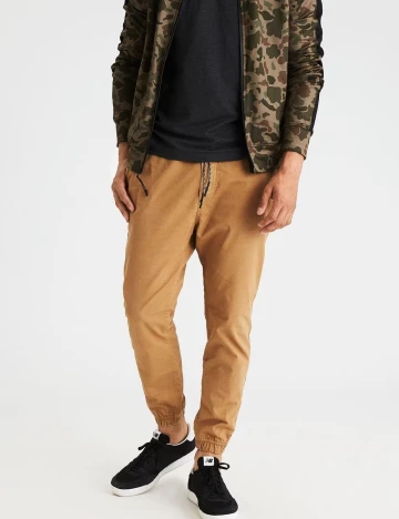 Pantaloni American Eagle, maro deschis Maro