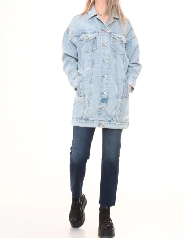 Jacheta Oversize American Eagle, albastru