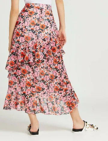 Fusta River Island, imprimeu floral