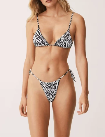 Chilot de baie Mango, alb/negru