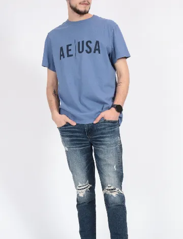 Tricou American Eagle, albastru