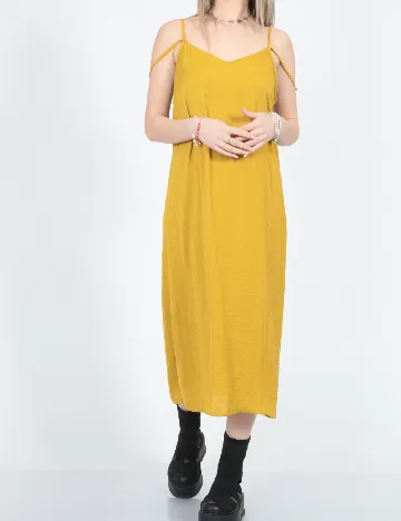 Rochie medie American Eagle, mustar