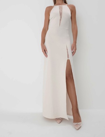 Rochie lunga Mohito, ecru