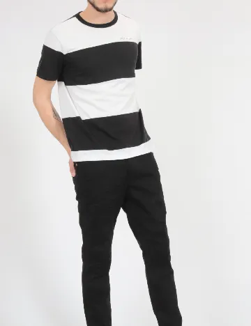 Tricou American Eagle, alb/negru