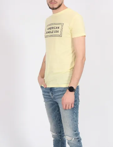 Tricou American Eagle, galben Galben