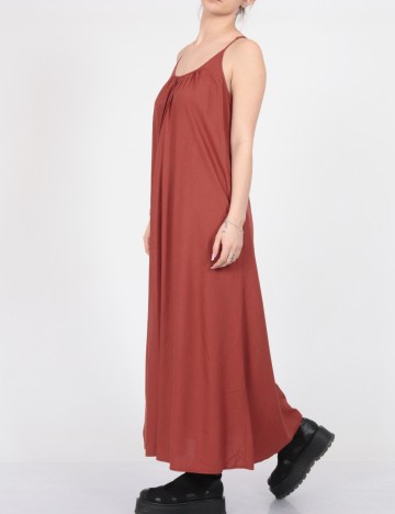 Rochie lunga Vero Moda, roz pudra inchis