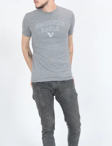 Tricou American Eagle, gri
