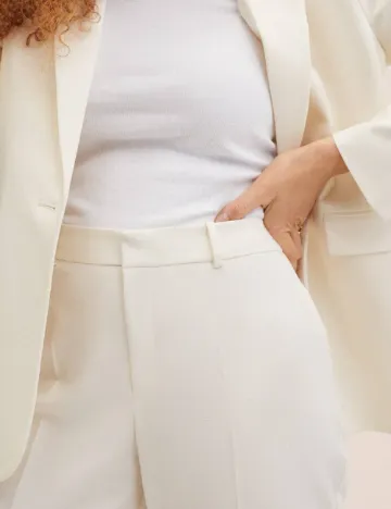 Pantaloni Mango, ecru