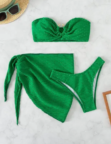 Costum de baie SHEIN, verde Verde
