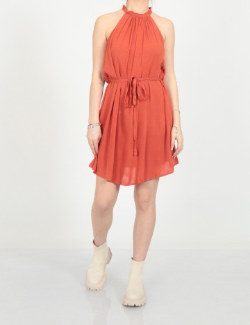 Rochie scurta SHEIN, caramiziu