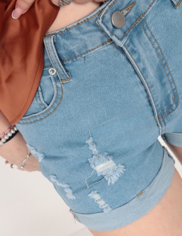 Pantaloni scurti SHEIN, albastru