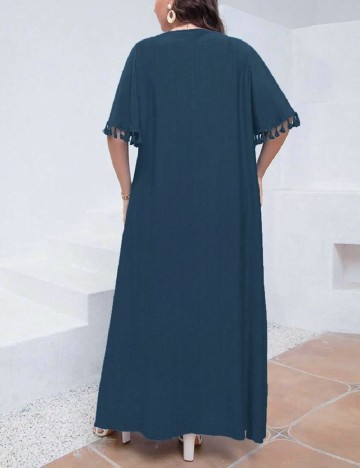 Rochie lunga SHEIN CURVE, bleumarin