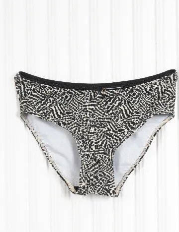 Chilot de baie Bon a Parte, crem/negru