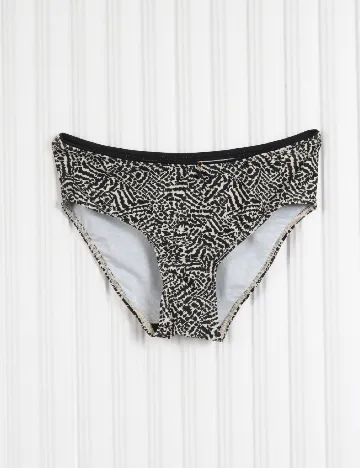 Chilot de baie Bon a Parte, crem/negru