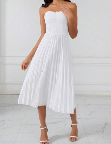 Rochie medie SHEIN, alb