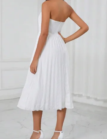 Rochie medie SHEIN, alb