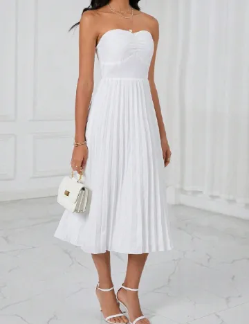 Rochie medie SHEIN, alb